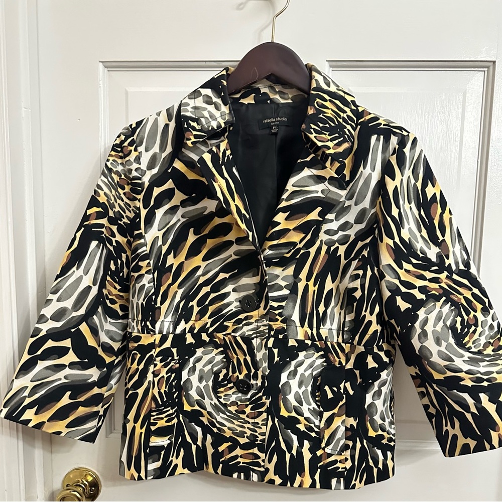 Rafaella Studio Animal Print Blazer